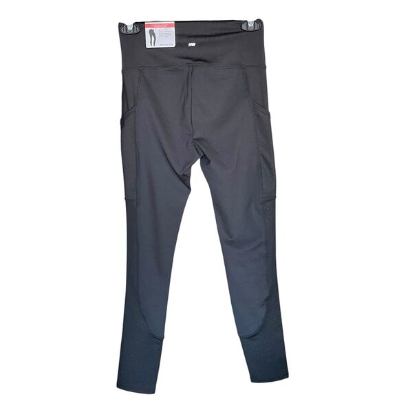 Marika Womens Leggings Sz Small Black Glitter Yoga Athletic Workout Activewear - Picture 3 of 13